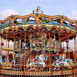 Merry Go Round' Painting London 2