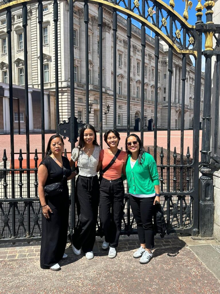 Tourists experiencing hidden photo gems in London taxi rides amidst scenic views.