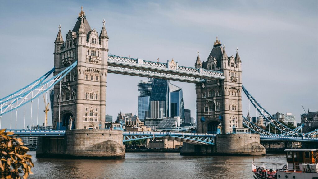 Panoramic view of London's diverse architectural styles