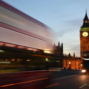 London Eye and Big Ben illuminated for Christmas