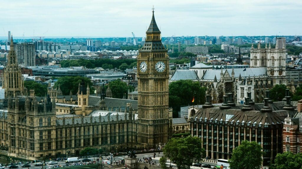 Big Ben and the Houses of Parliament in London