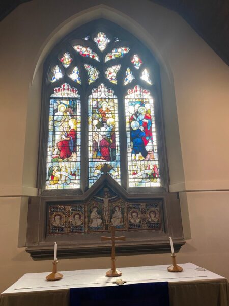 Luxury Day Trips From London - Stained glass window and altar in historic London church