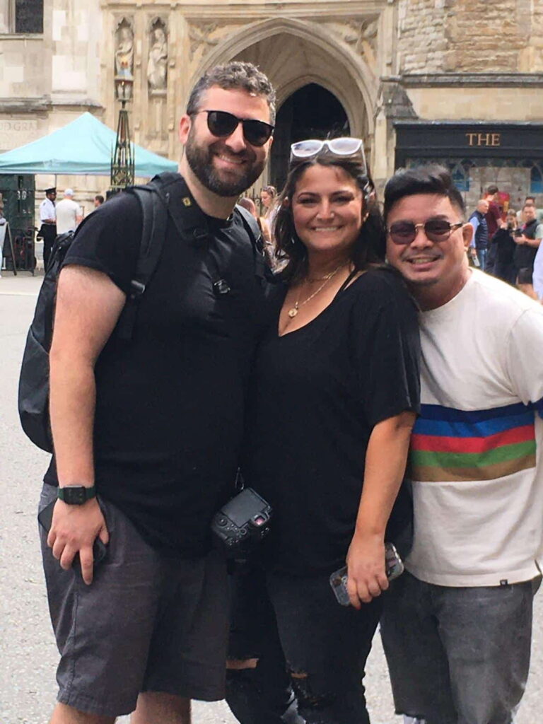 Group of tourists on a London sightseeing adventure with the Best Taxi Service In Uk