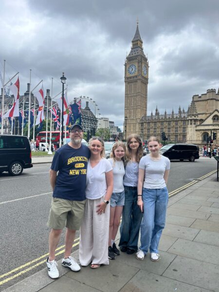 Group on Drinking Tour London visiting iconic Big Ben landmark