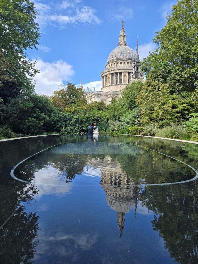 St. Paul's Cathedral view captured during All Things To Do In London sightseeing taxi tour