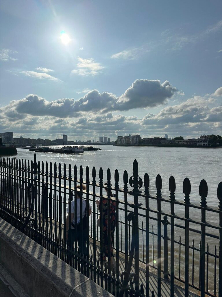 tours in london england visitors enjoying a wheelchair-accessible London Sightseeing Taxi Tour along the River Thames