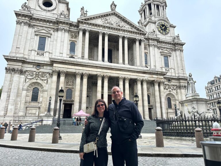 Churchill War Rooms private tour visitors enjoying London sightseeing with accessible taxi tours at iconic church
