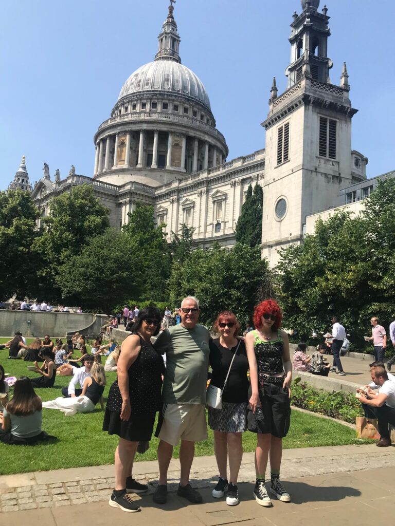 Family enjoying London tour packages with London Sightseeing Taxi Tours, iconic sites visit