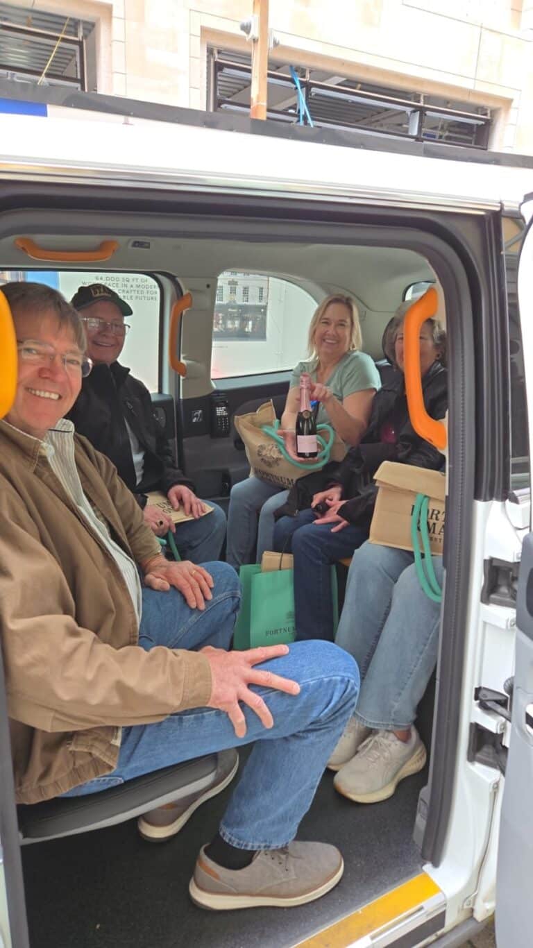 Festive Trafalgar Square during London Christmas Lights Tour