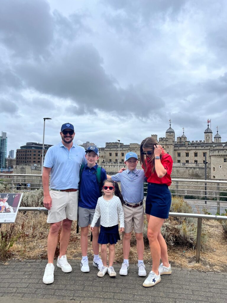 Tourists enjoying a London sightseeing taxi tour with iconic attractions in view.