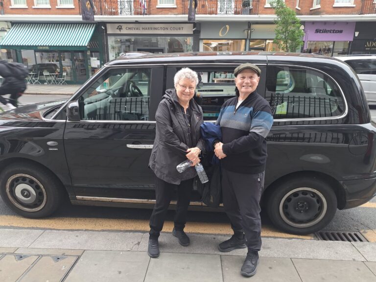 Postman's Park, an unexplored location on a taxi tour in London, honoring heroic efforts.